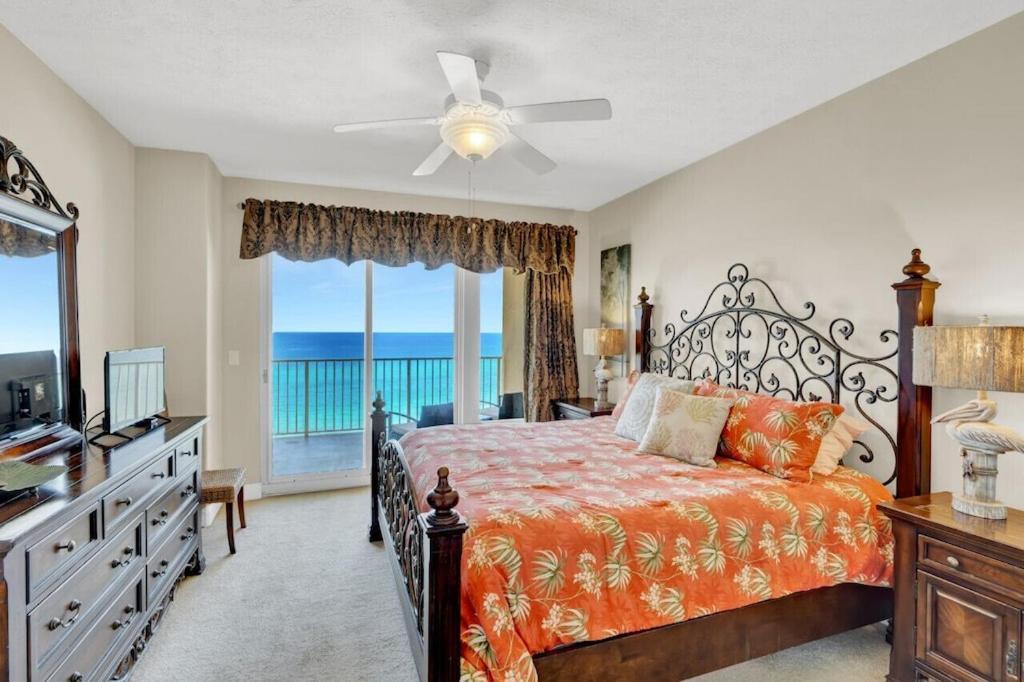 Treasure Island 707 - Gulf Front, Sunset Views, Heated Resort Pool & Hot Tub! Panama City Beach Exterior photo